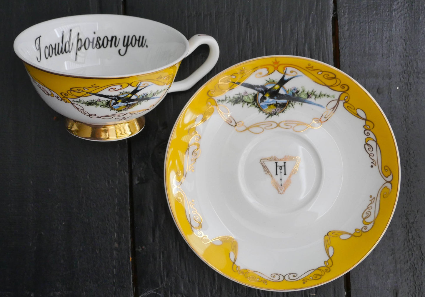 "I Could Poison You" cup and saucer