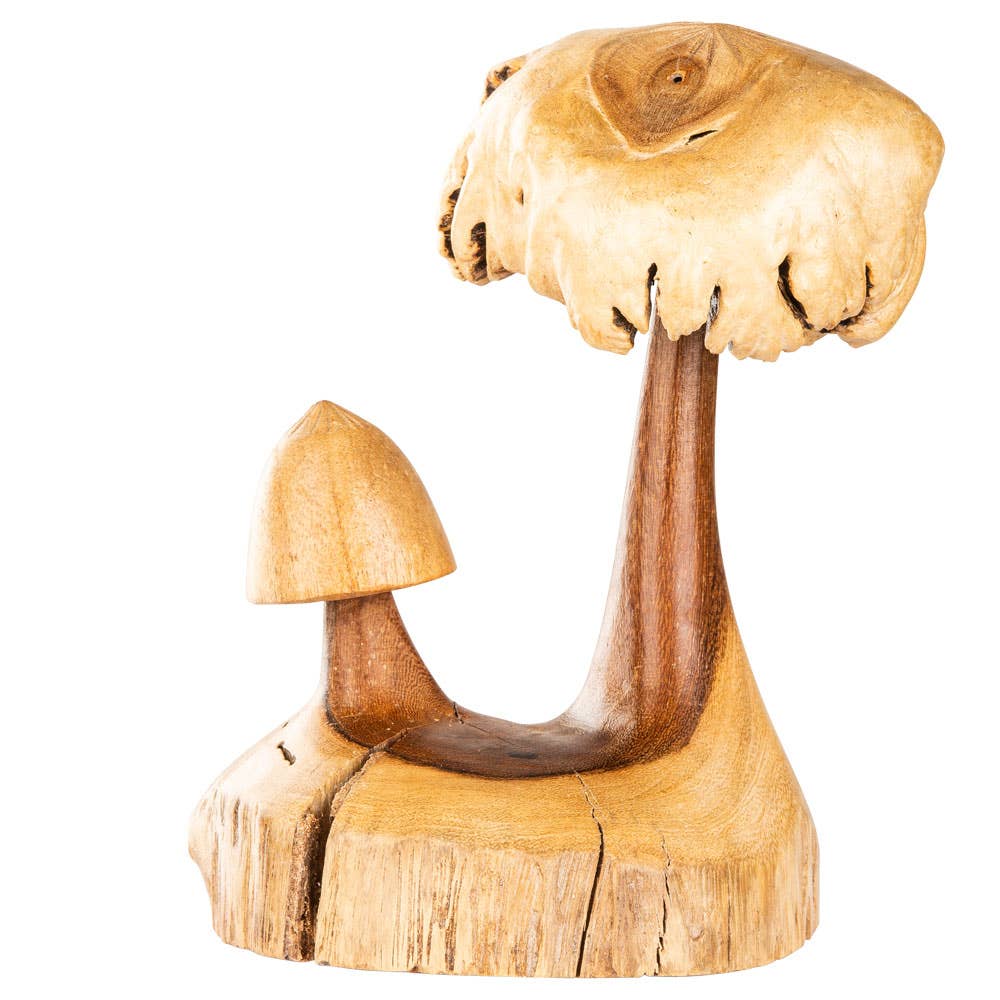 Wooden mushrooms: double-mushroom