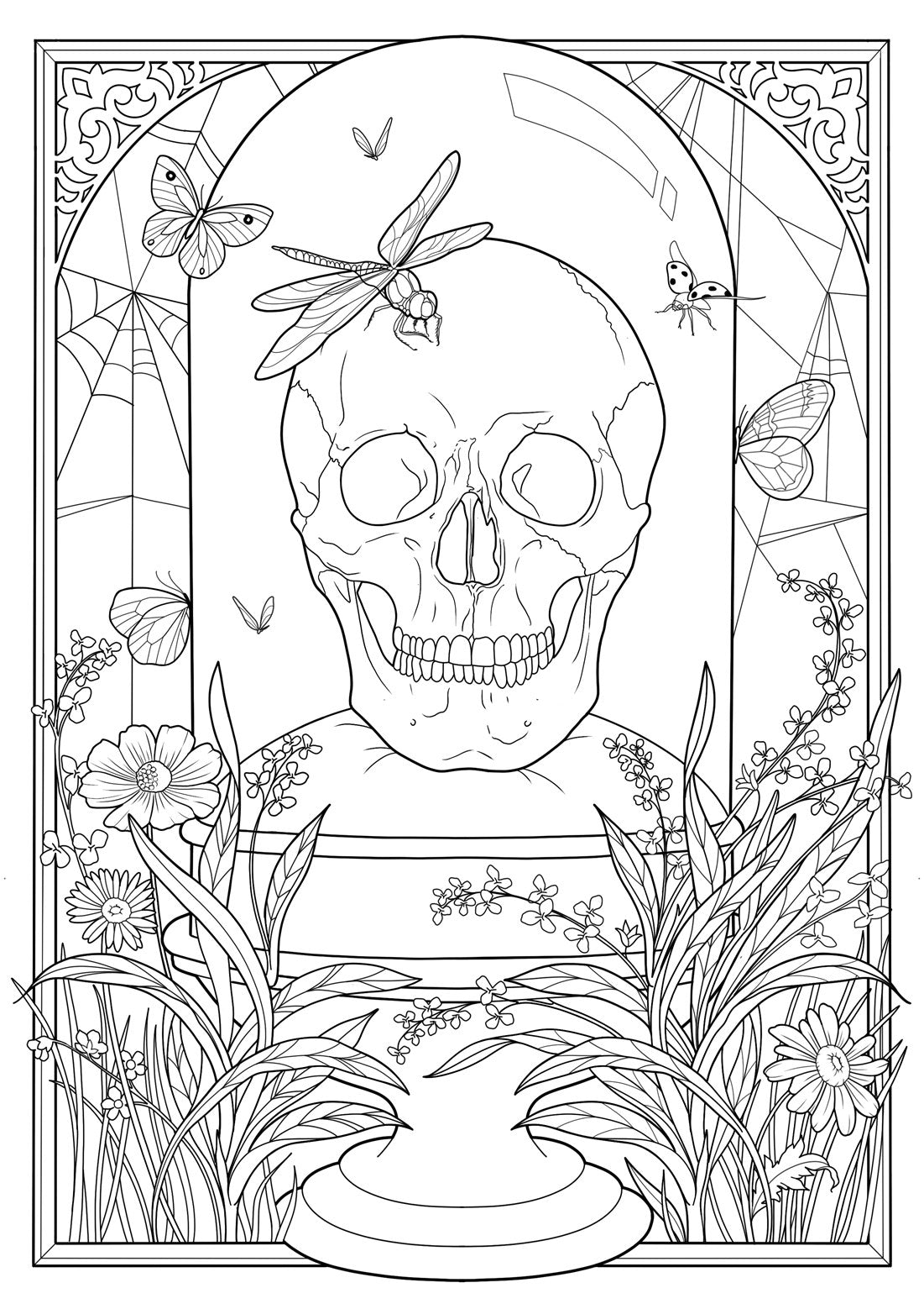Tattoo Wonderlands: A Coloring Book
