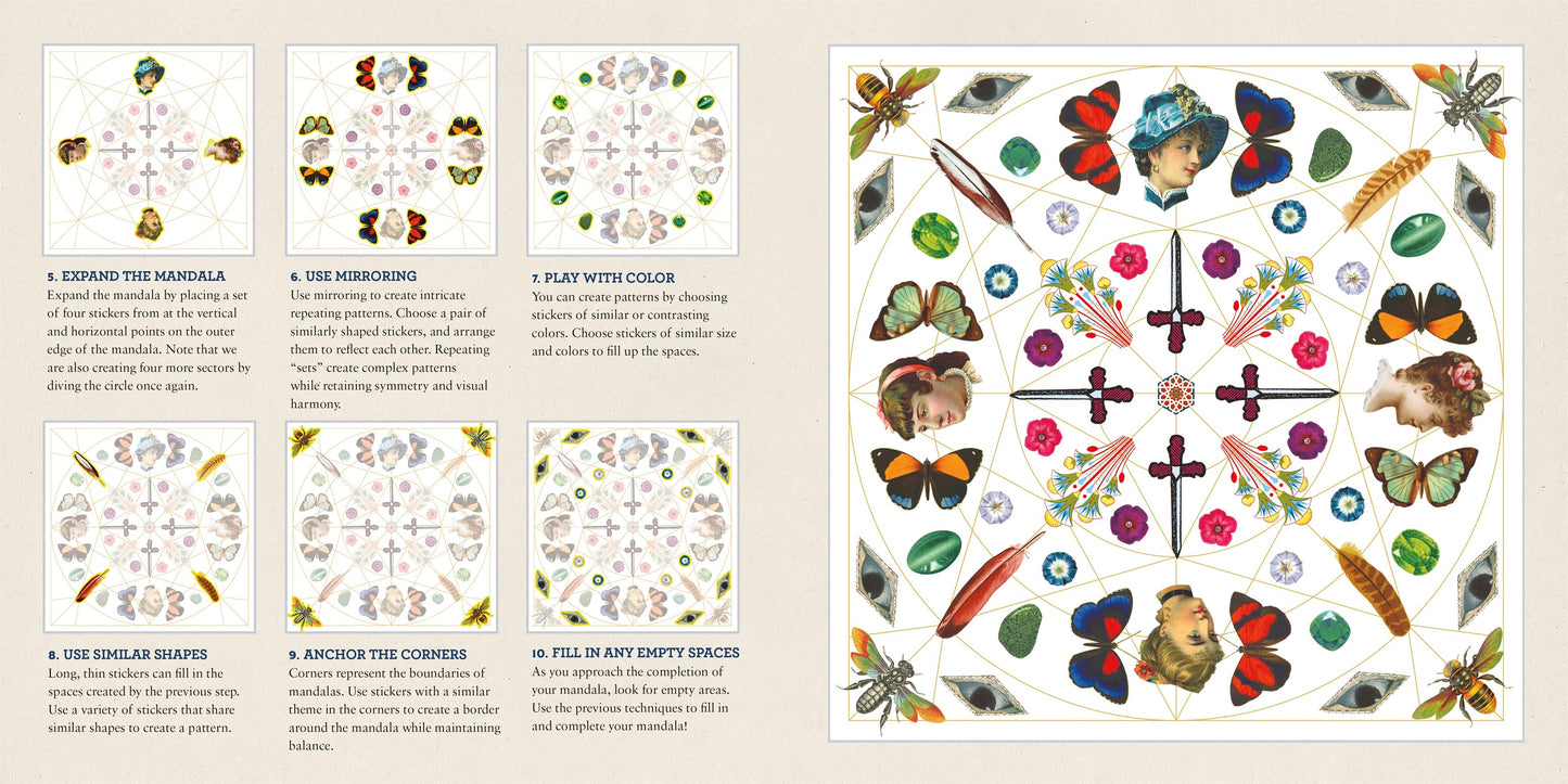 Antiquarian Sticker Book: Mandala