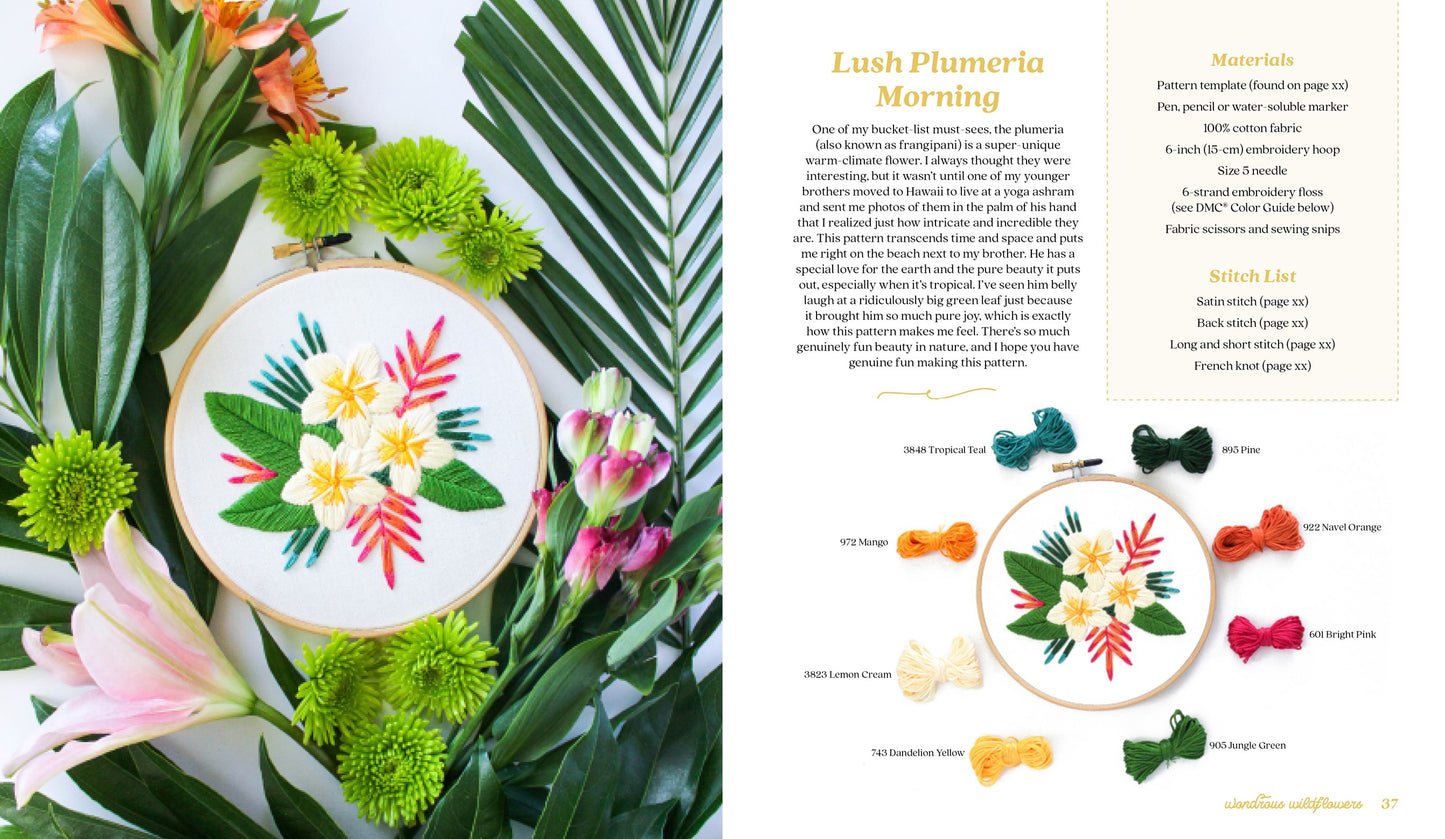 Botanical Embroidery: 30 Designs Showcasing Nature's Beauty