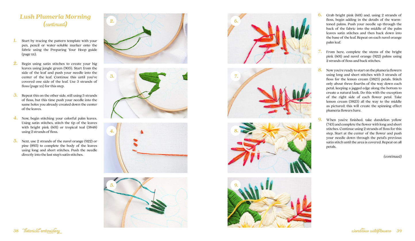 Botanical Embroidery: 30 Designs Showcasing Nature's Beauty