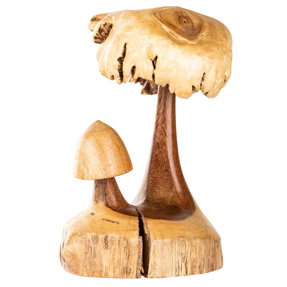 Wooden mushrooms: double-mushroom
