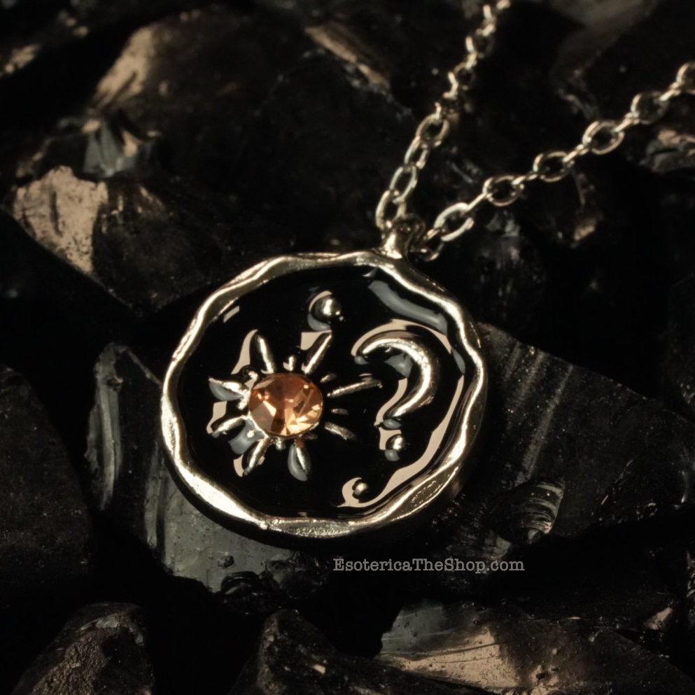 Sun & Moon Mini Pendant, Silver