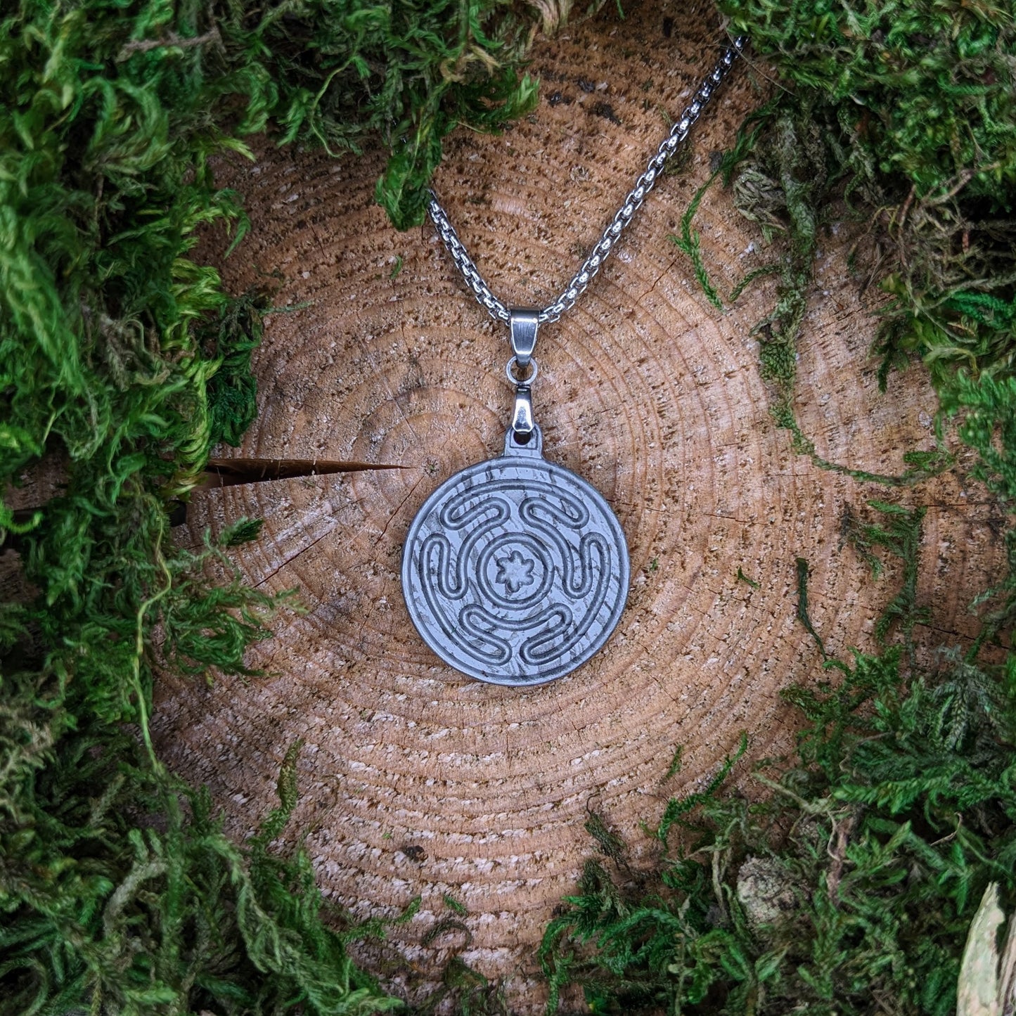 Meteorite Pendant, Hecate's Wheel