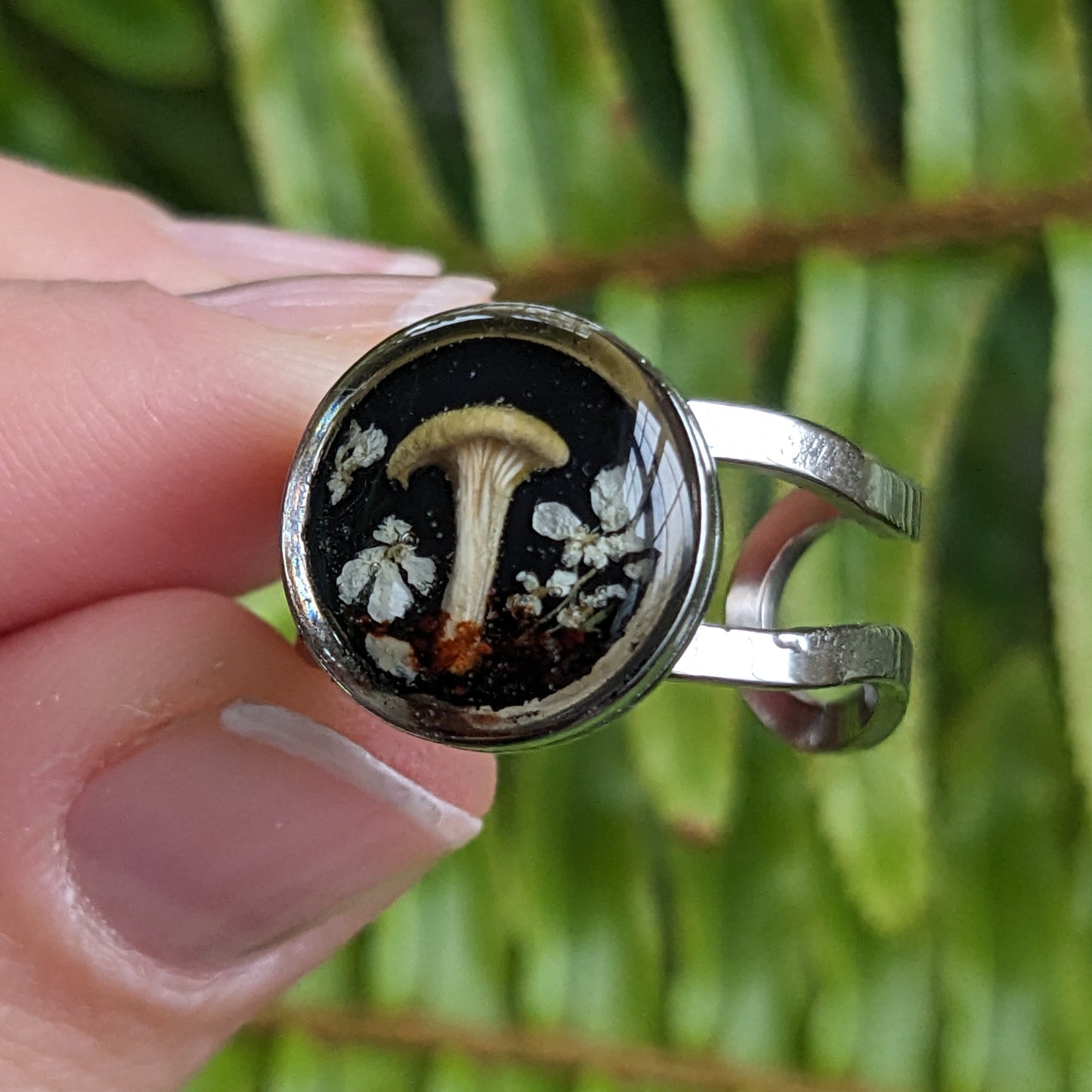 Real Mushroom Ring, Adjustable