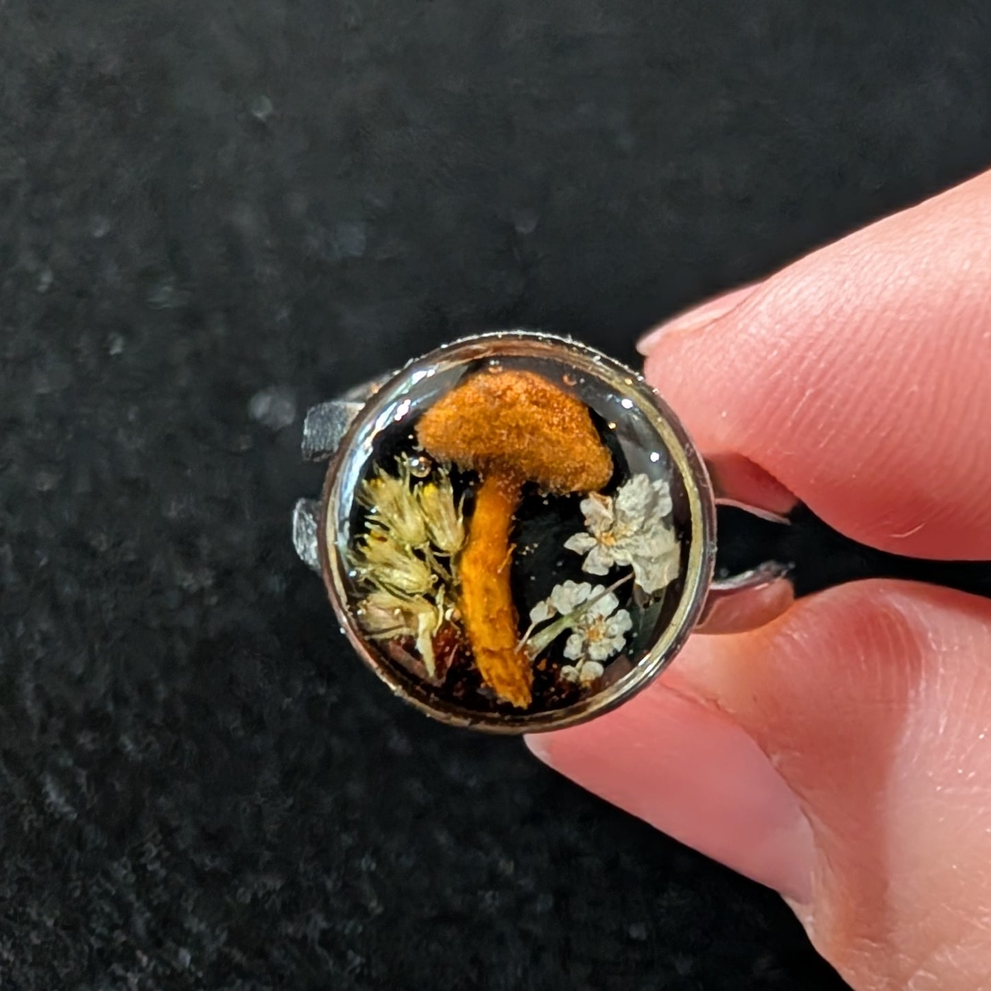 Real Mushroom Ring, double band