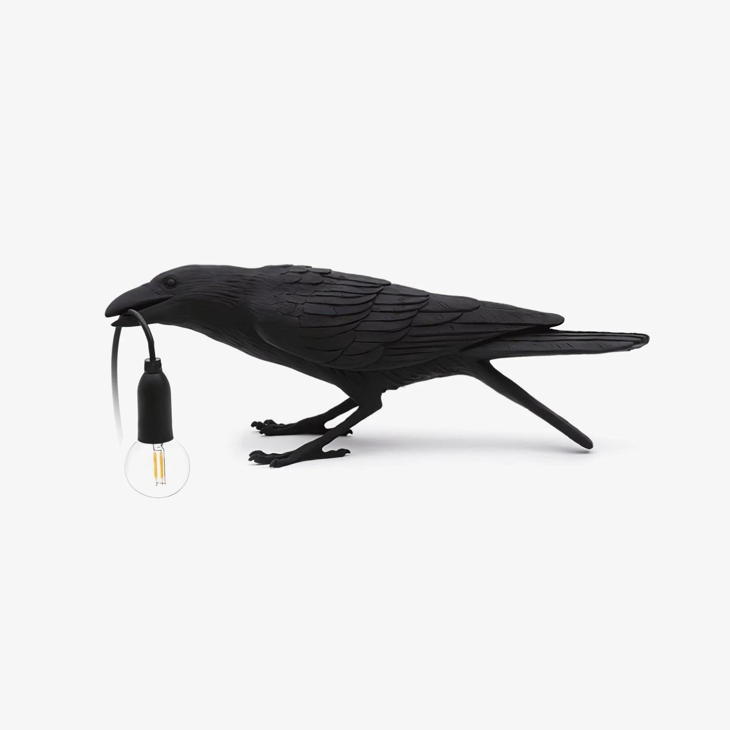 Raven lamp (crouching)