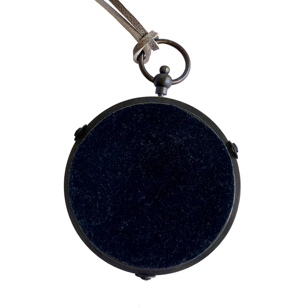 2-1/2" Antiqued Brass Old World Style Compass