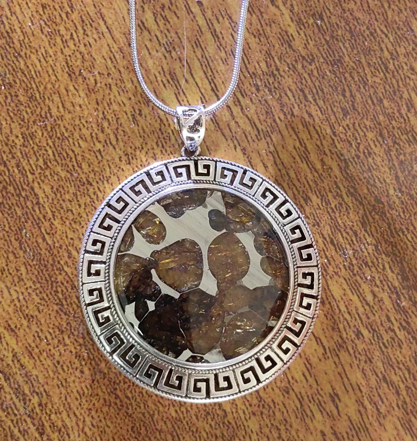 Seymchan Pallasite Meteorite Pendant