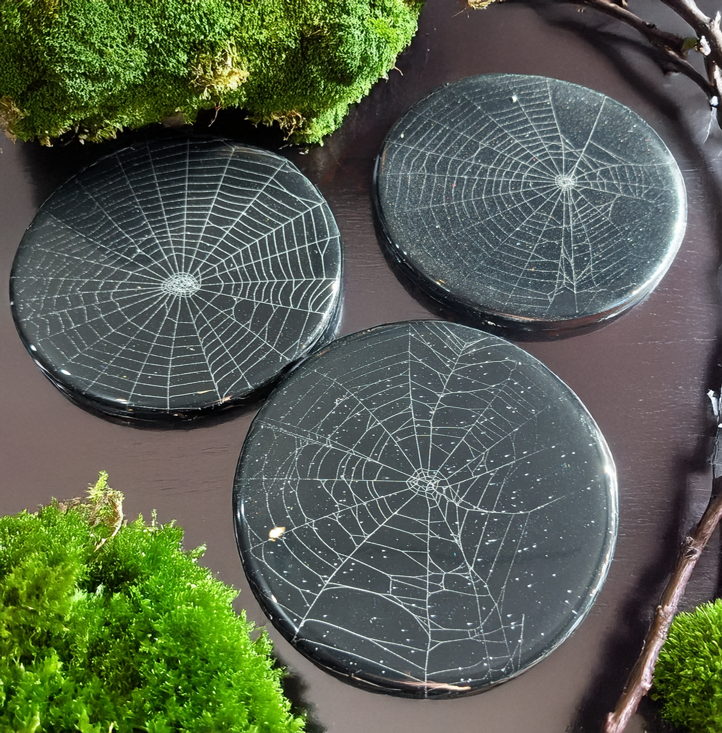 Real Spiderweb Coaster (Set of 2)