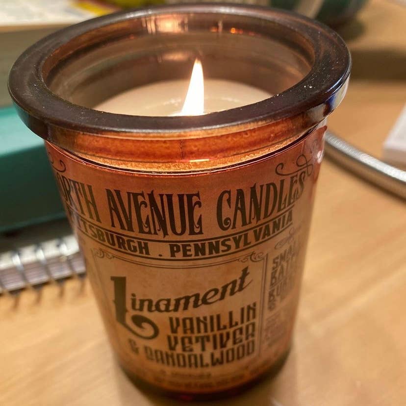 Apothecary Candle - "Liniment" - Vanillin, Sandalwood, & Vetiver