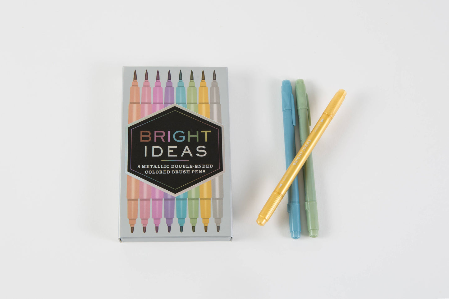 Bright Ideas Metallic Double-Ended Colored Brush Pens