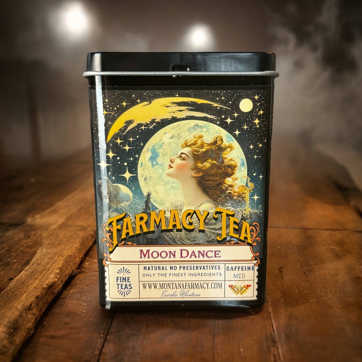 Tea Tin pocket/ travel with Moondance Iced w ine tea bags