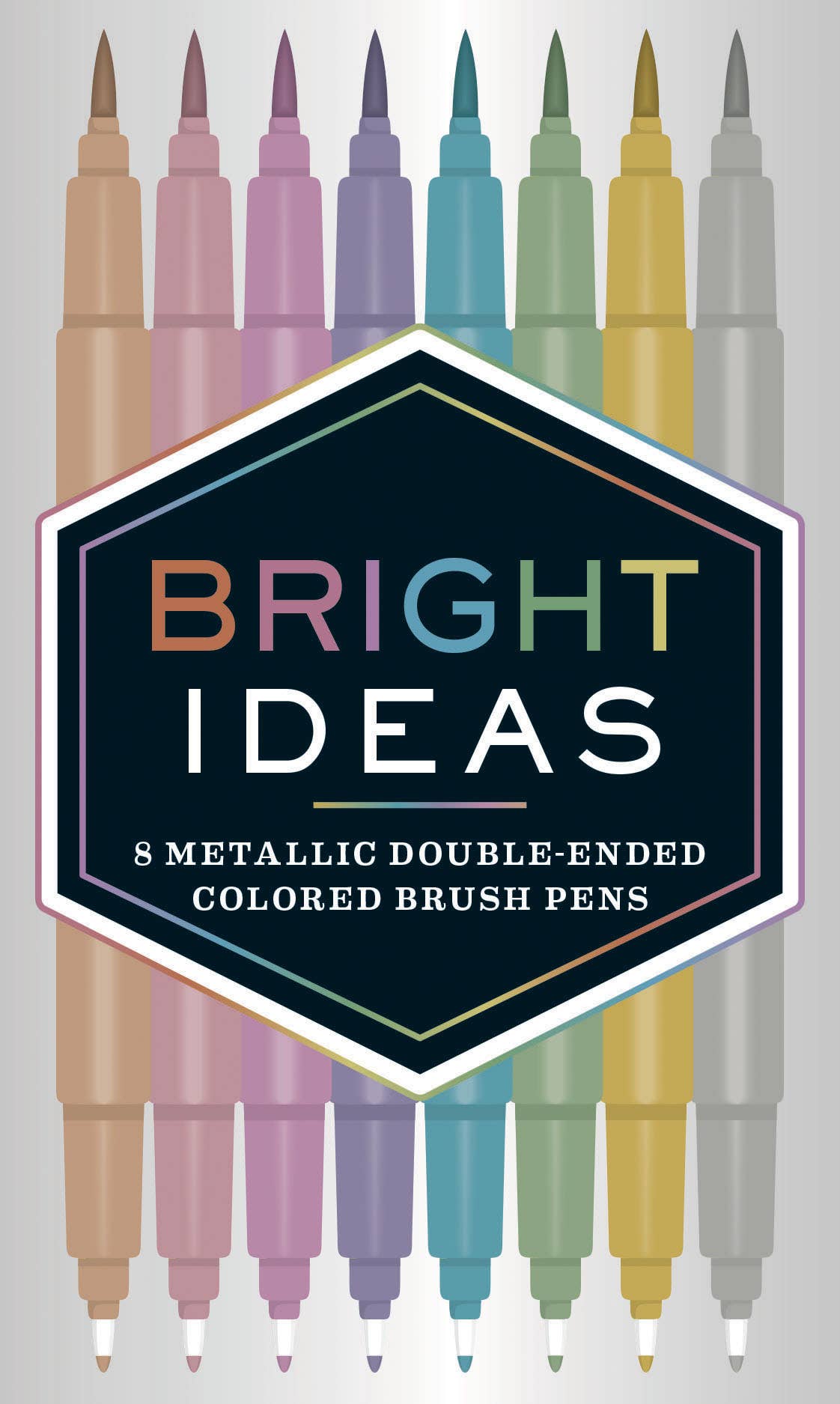 Bright Ideas Metallic Double-Ended Colored Brush Pens