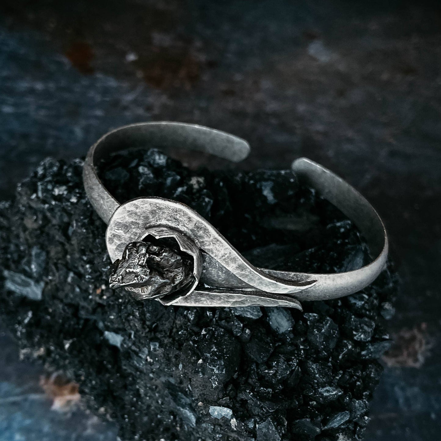 Comet Meteorite Cuff Bracelet