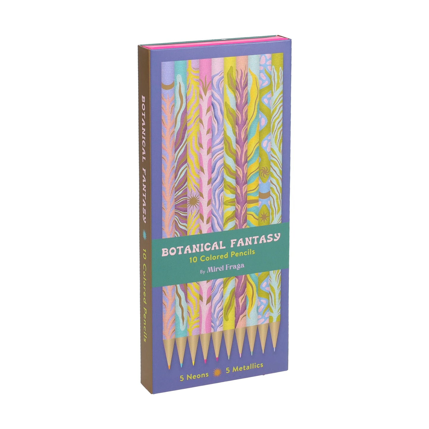 Botanical Fantasy: 10 Colored Pencils