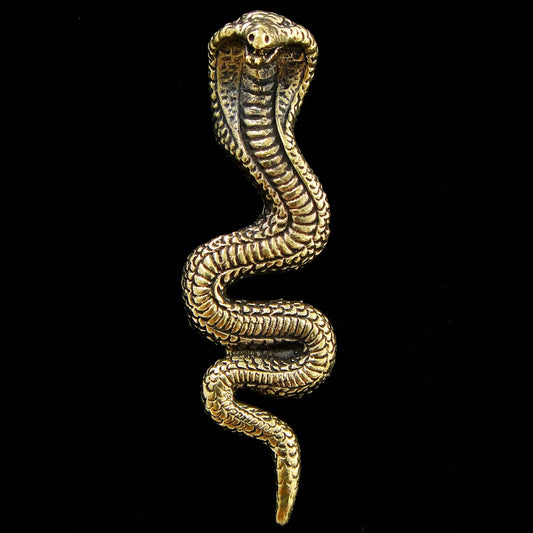 Brass Snake Deity Pendant