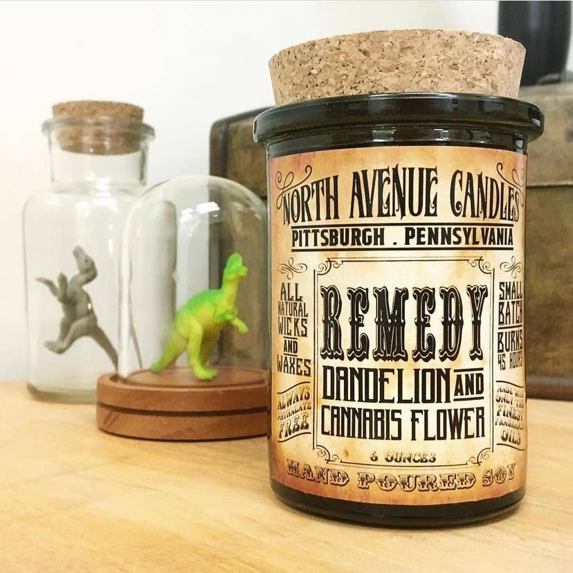 Apothecary Candle - "Remedy"  - Dandelion, Pear