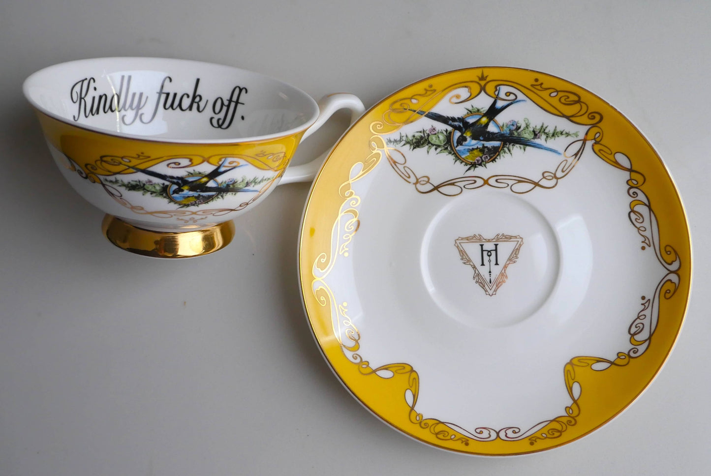 Kindly F*ck Off: Teacup and Saucer