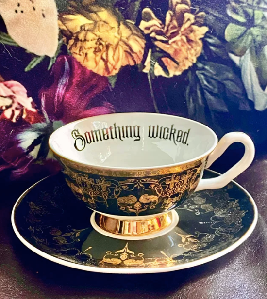 Something Wicked cup and saucer