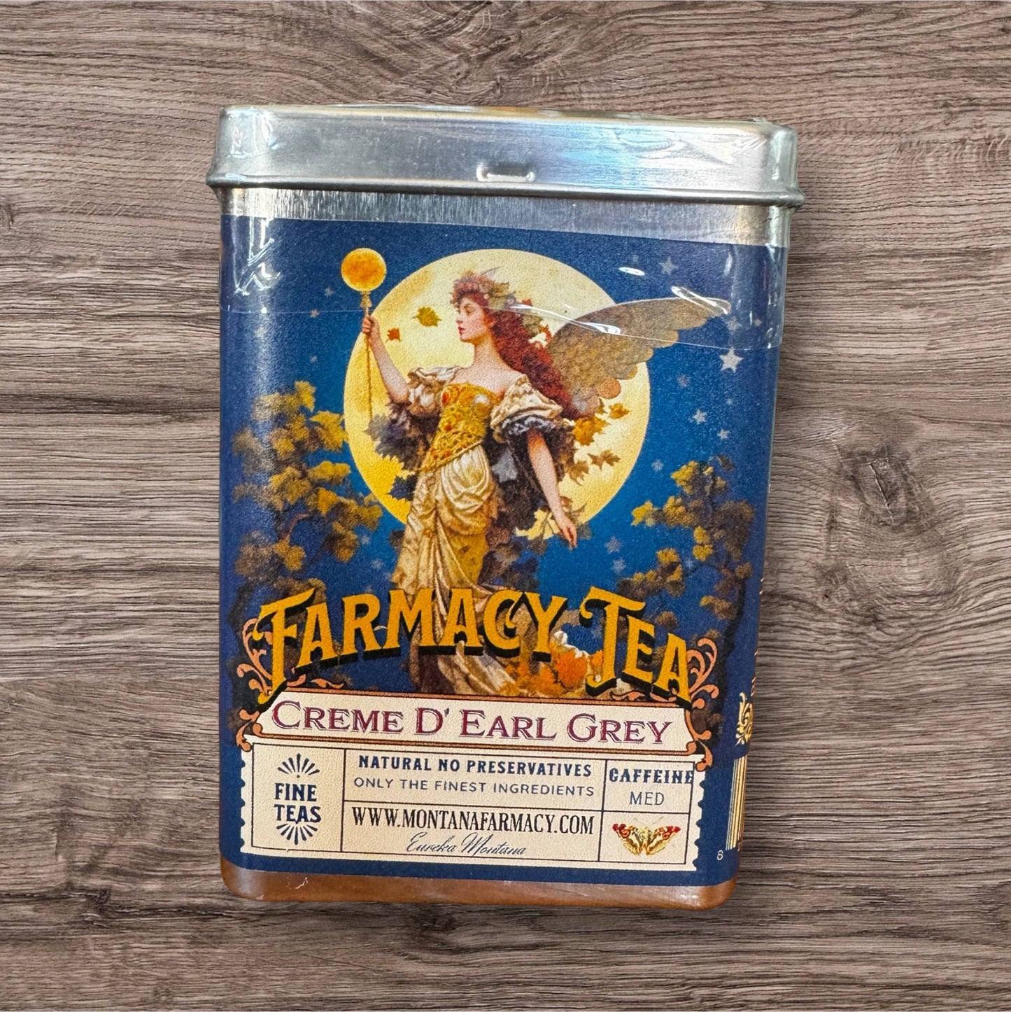 Travel Tea TIN with Angel of Earl Grey Cream Tea bags