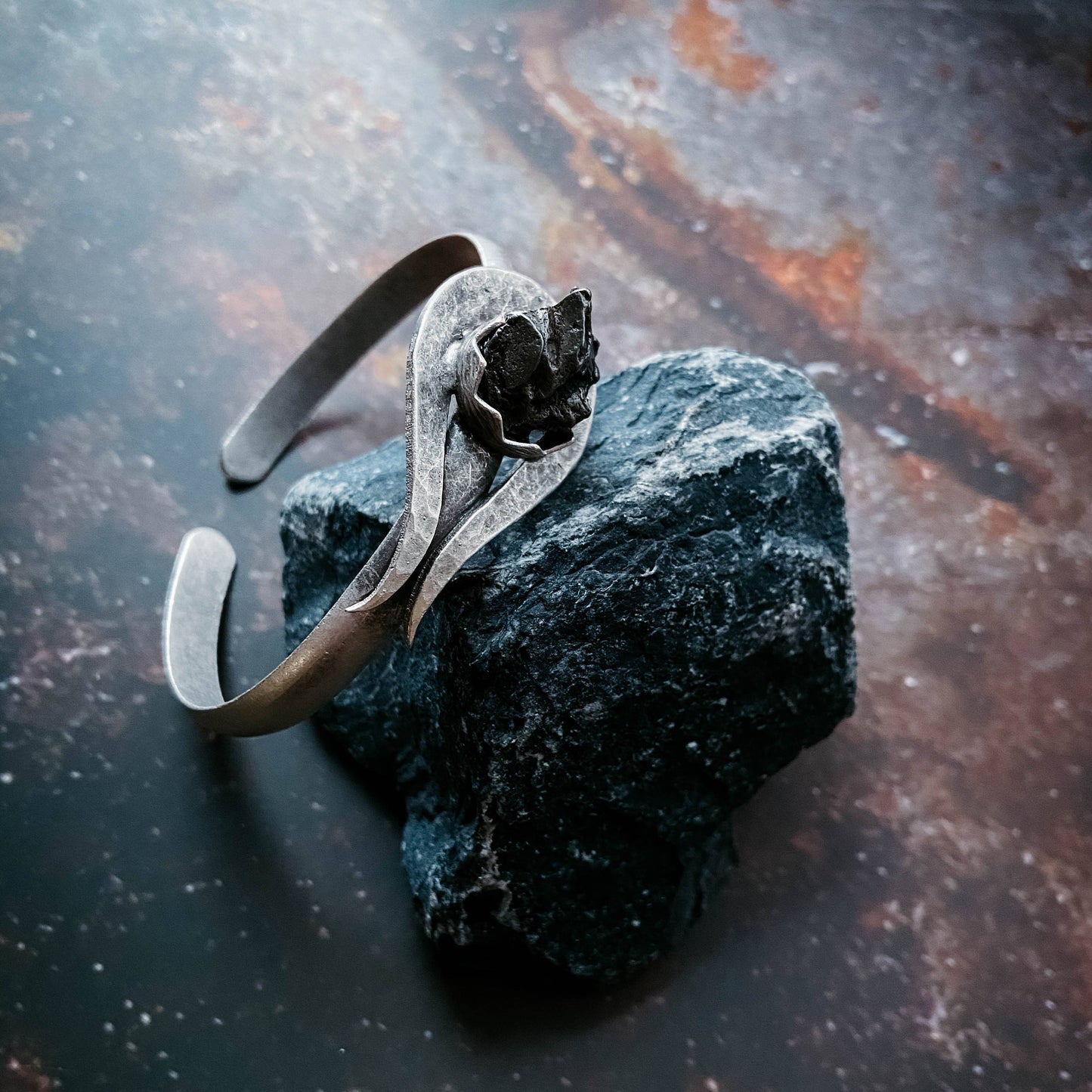 Comet Meteorite Cuff Bracelet
