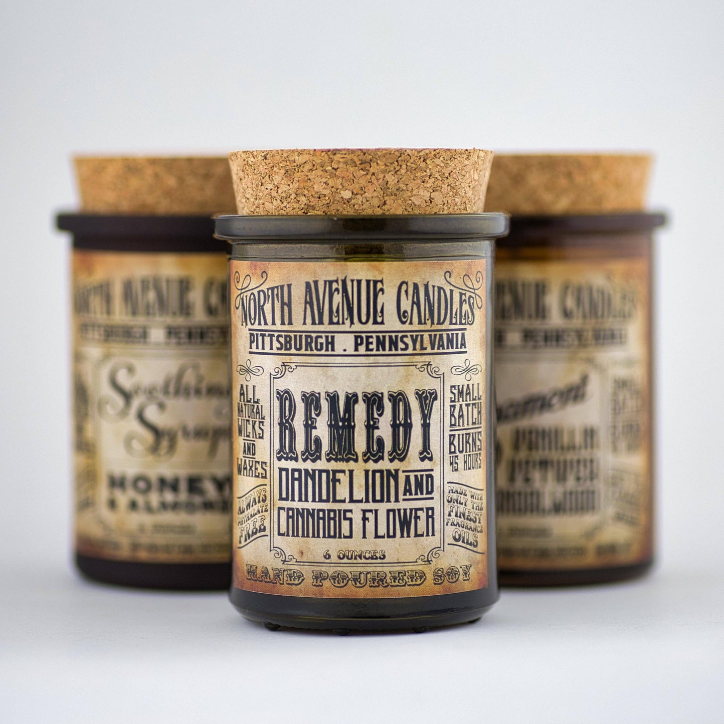Apothecary Candle - "Remedy"  - Dandelion, Pear