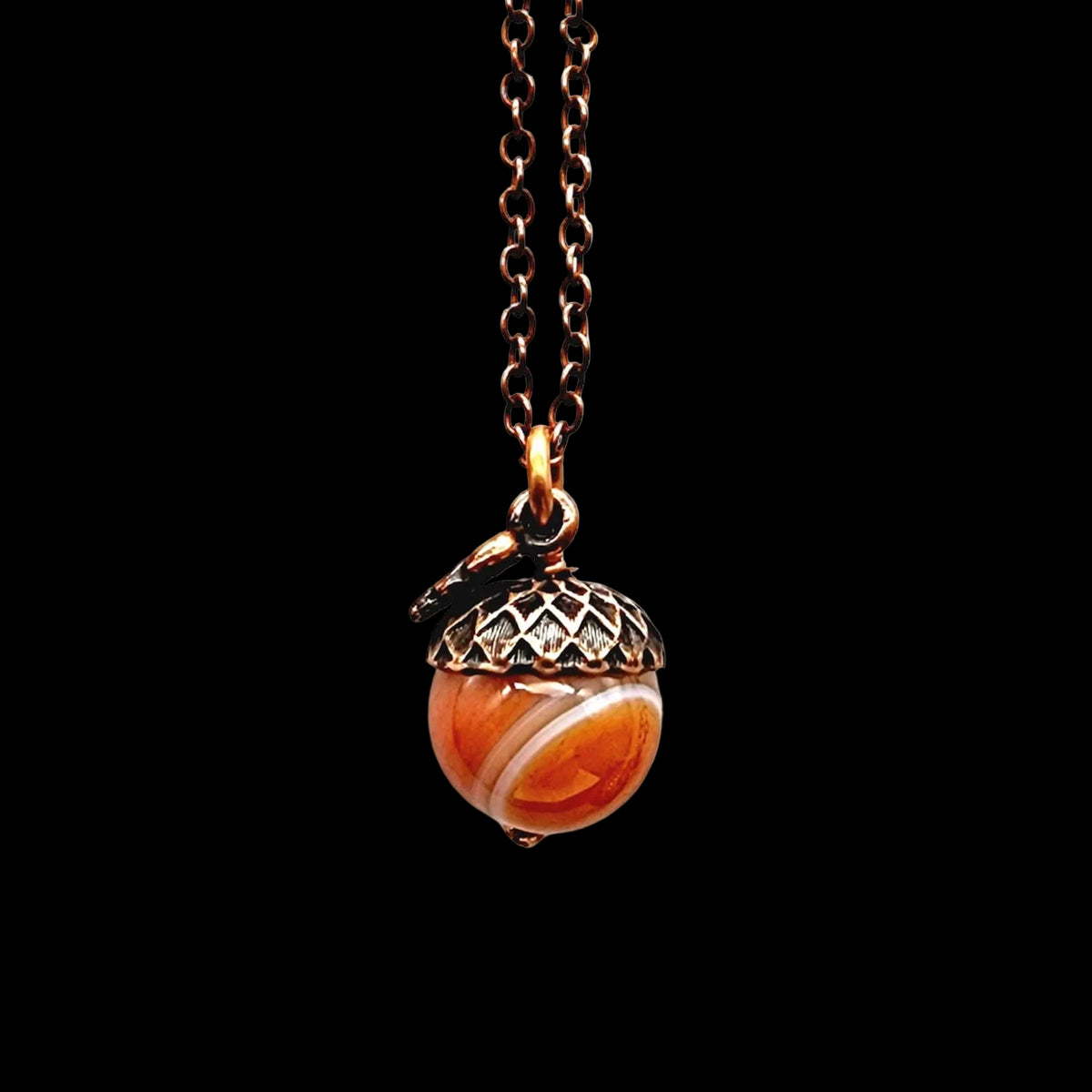 Acorn Necklace - Carnelian