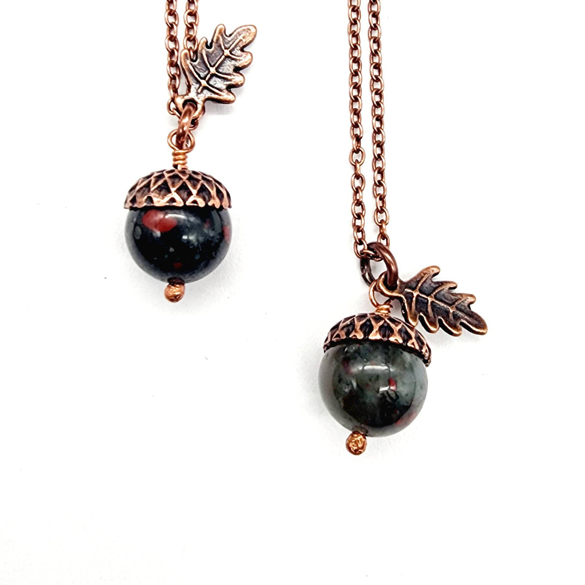 Acorn Necklace - African Bloodstone