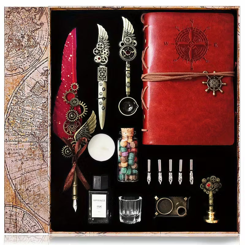 Pen ink and notebook set, premium