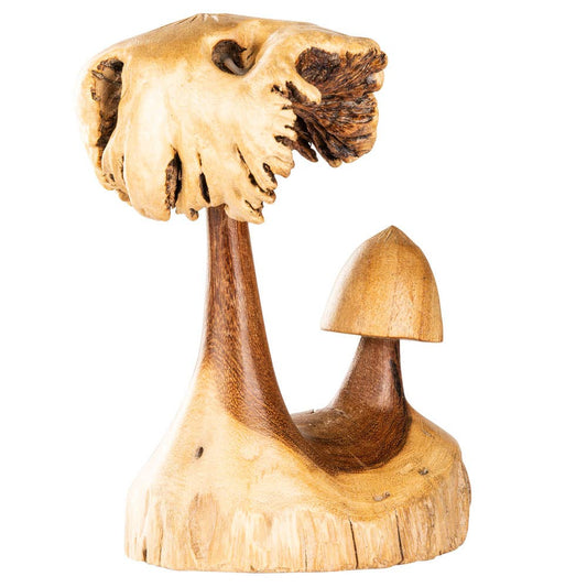 Wooden mushrooms: double-mushroom