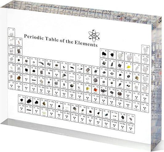 Periodic Table of Elements with Real Elements