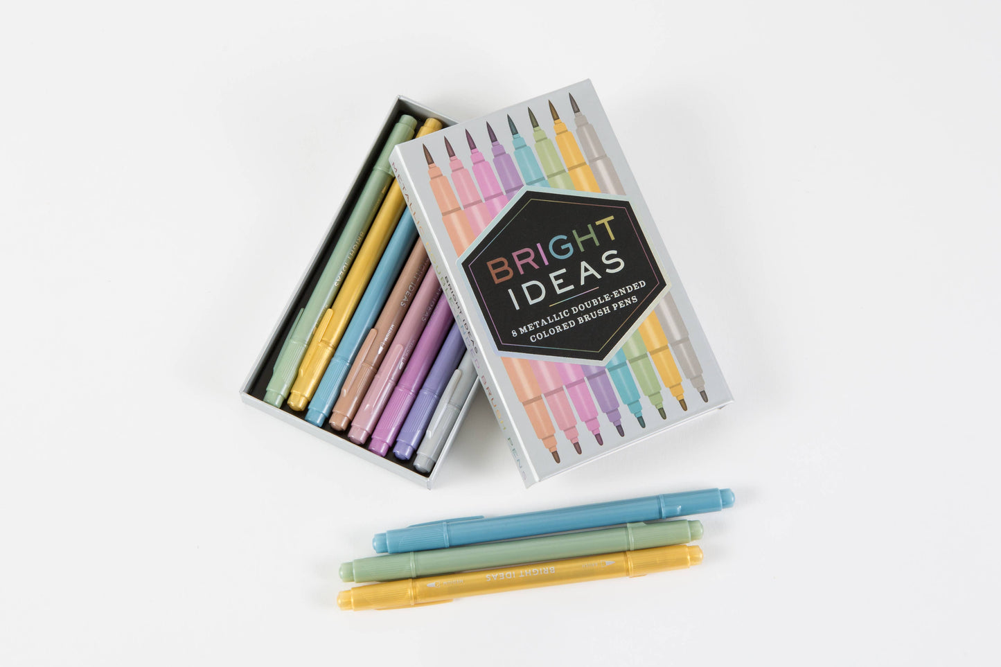 Bright Ideas Metallic Double-Ended Colored Brush Pens