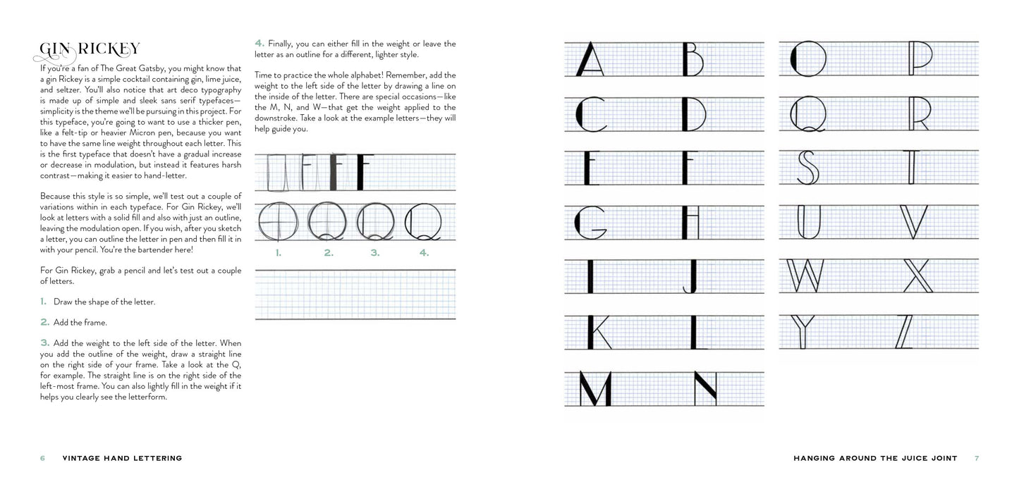 Vintage Hand Lettering: Create Beautiful Fonts