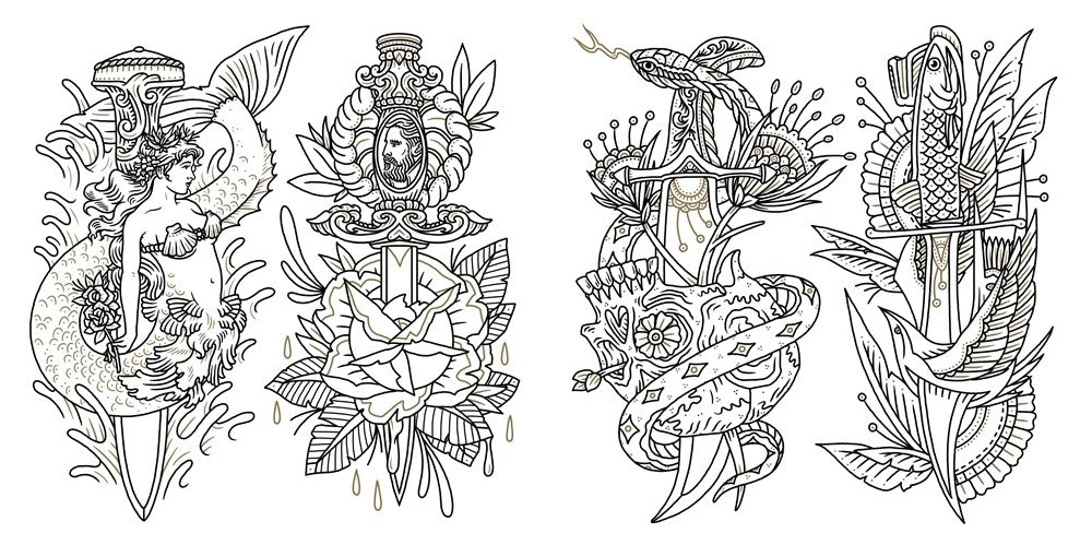 The Tattoo Flash Coloring Book