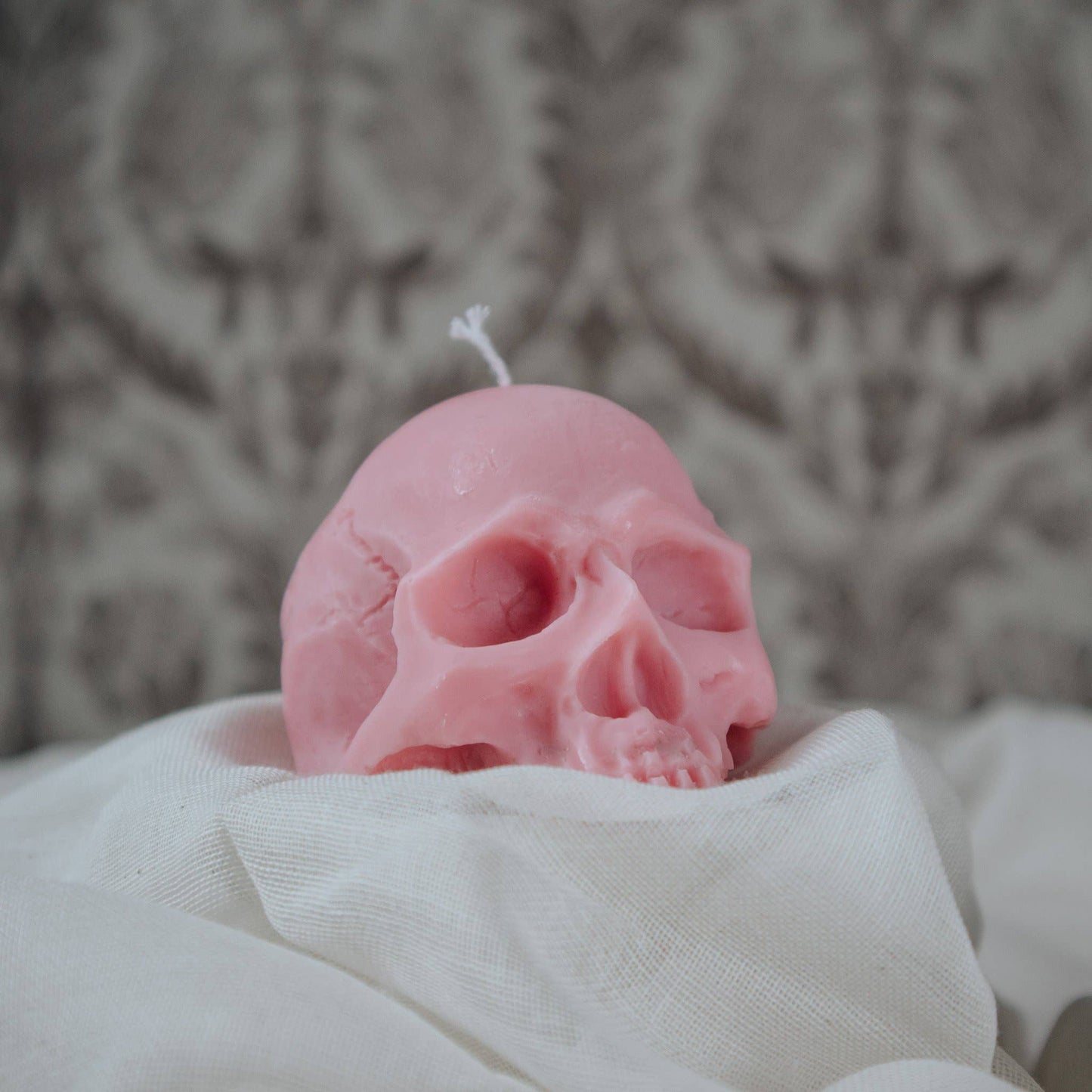 Half Skull Candle