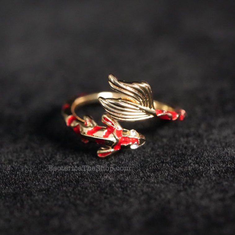 Koi Fish Ring, golden