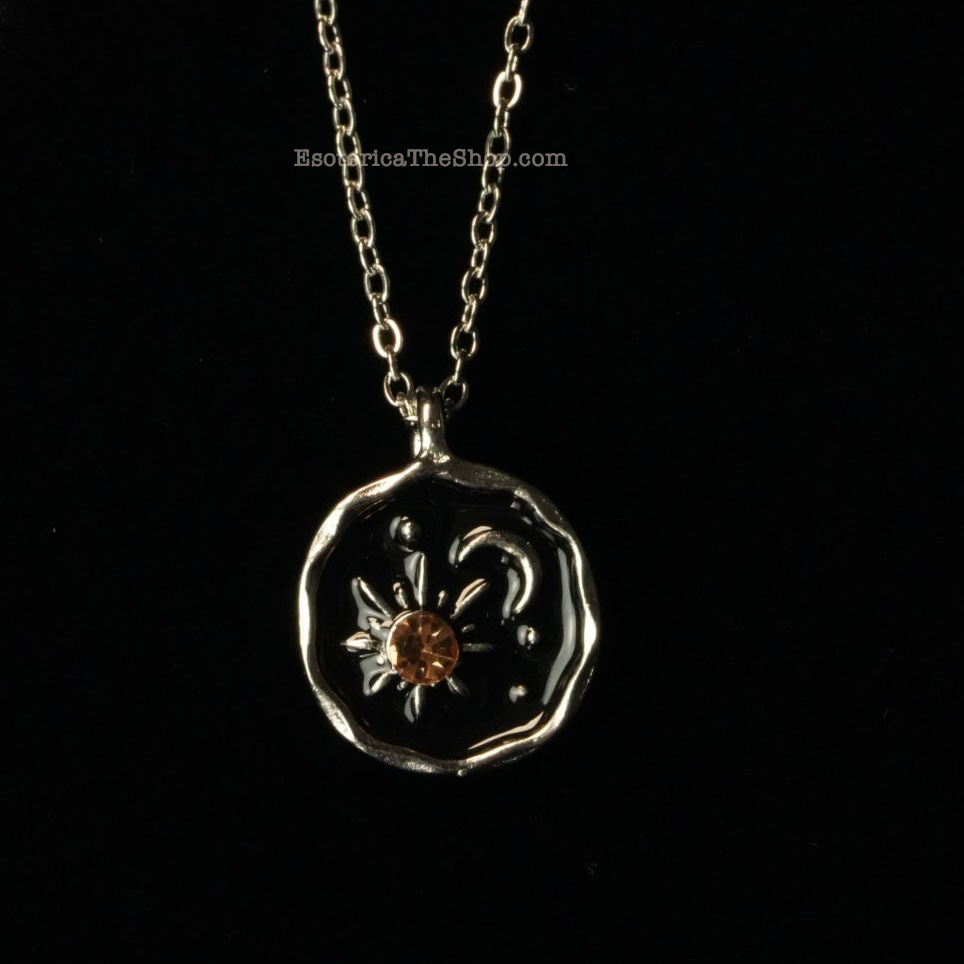 Sun & Moon Mini Pendant, Silver