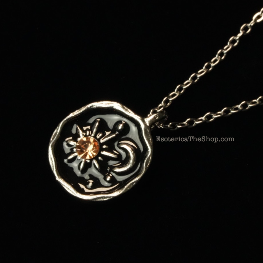 Sun & Moon Mini Pendant, Silver