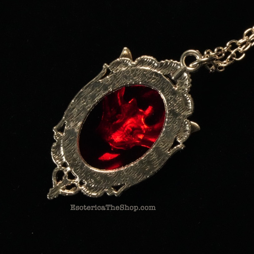 Bat Gothic Necklace, Red