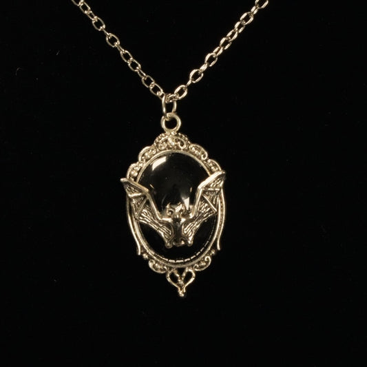 Bat Gothic Necklace, Black