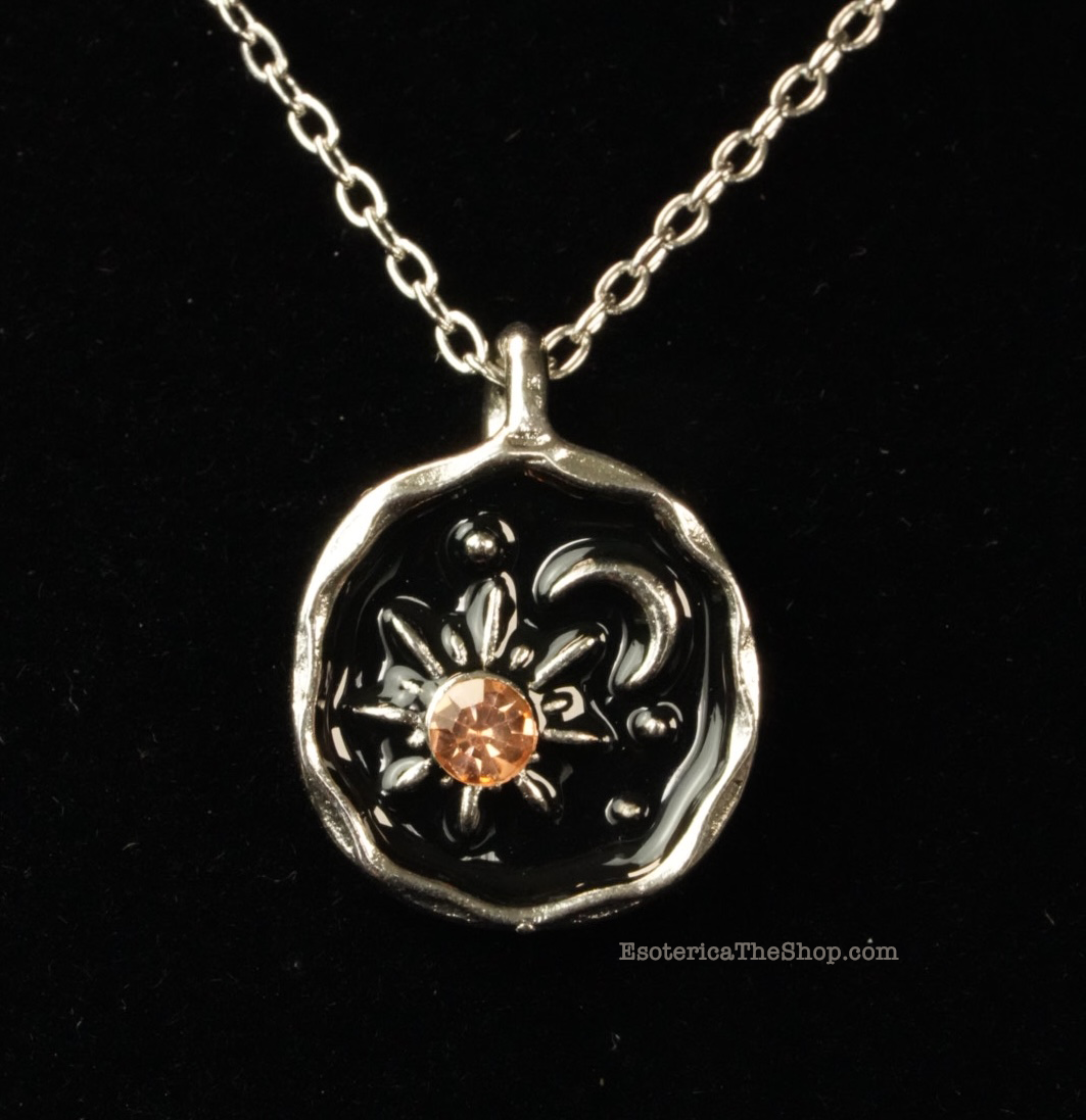 Sun & Moon Mini Pendant, Silver