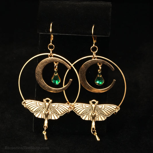 Crescent Moon & Luna Earrings