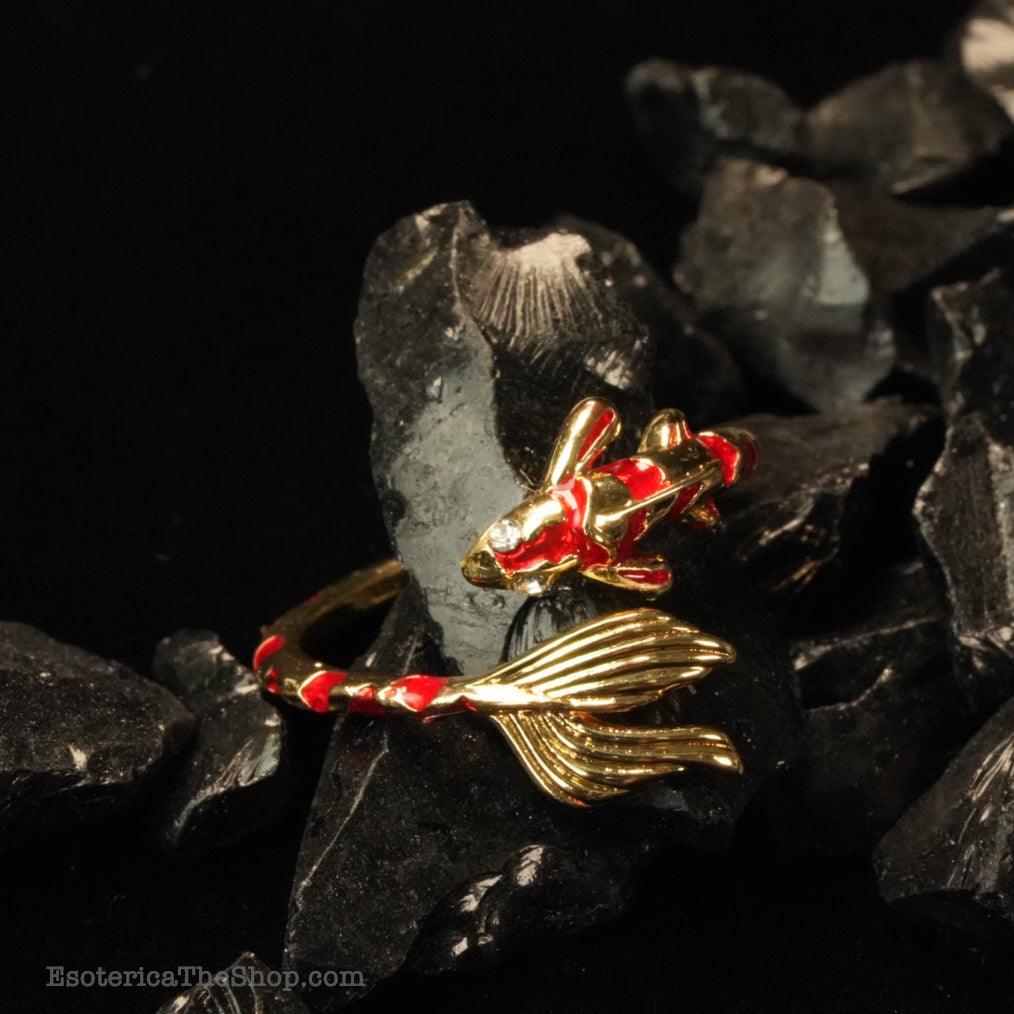 Koi Fish Ring, golden