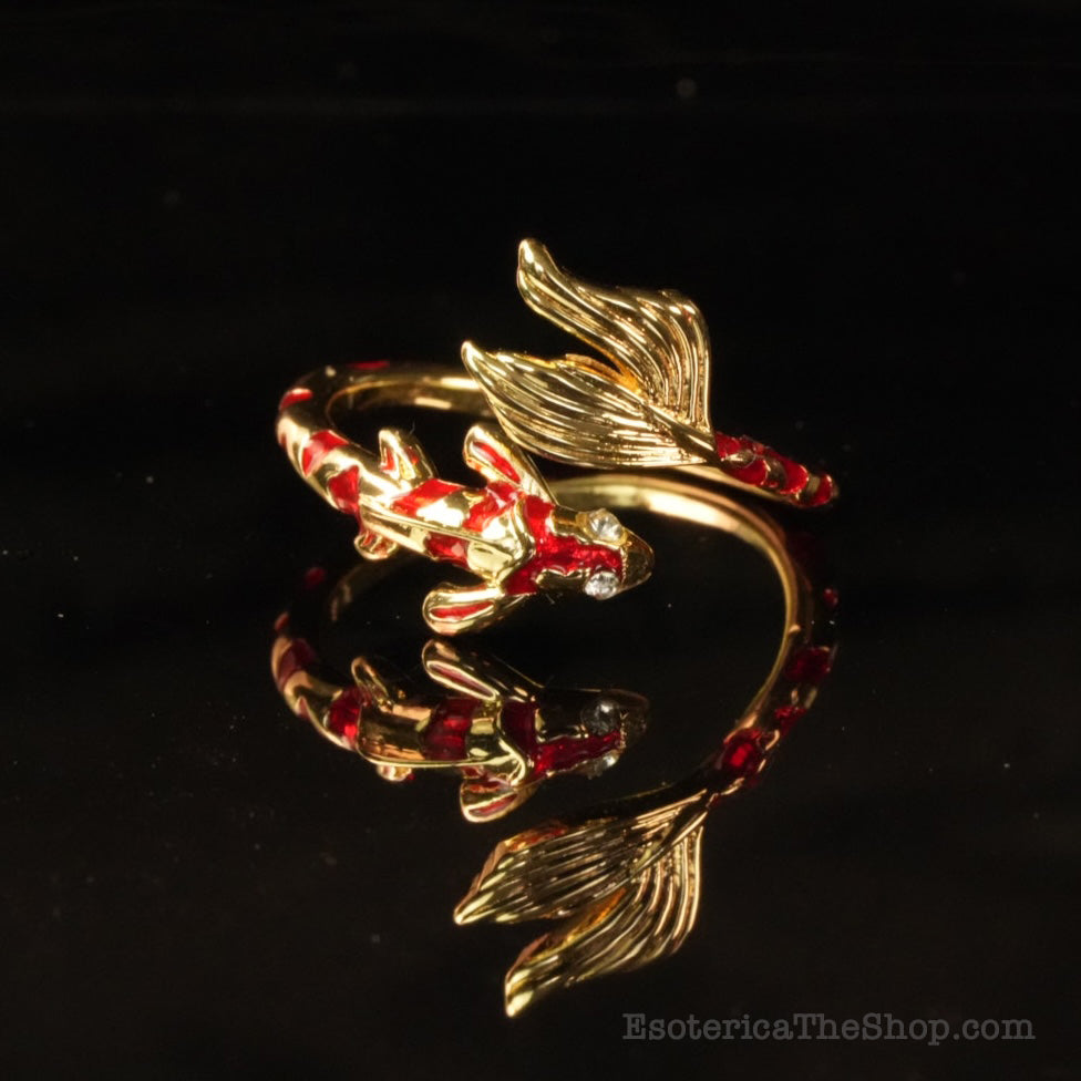 Koi Fish Ring, golden