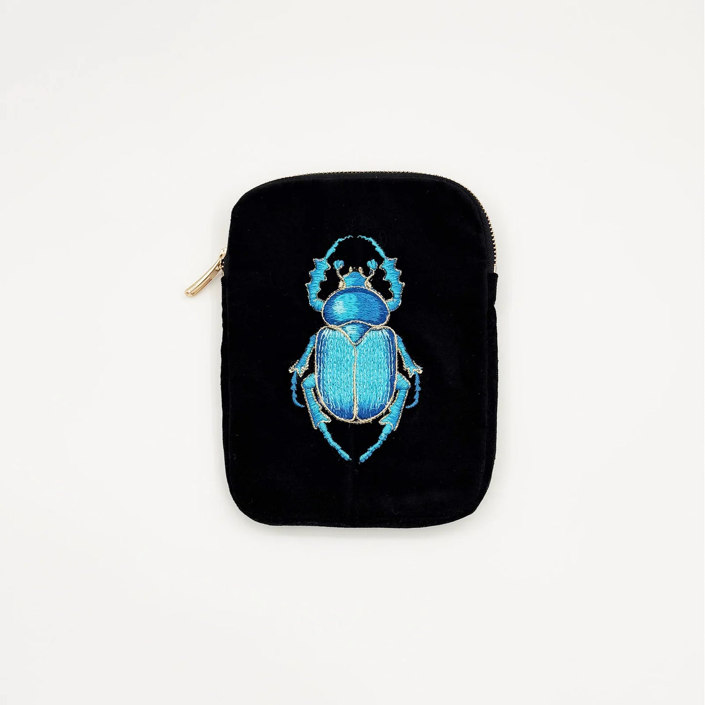 Guardian Embroidered Velvet Ritual Pouch from Myth & Thread