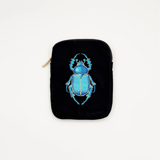 Guardian Embroidered Velvet Ritual Pouch from Myth & Thread