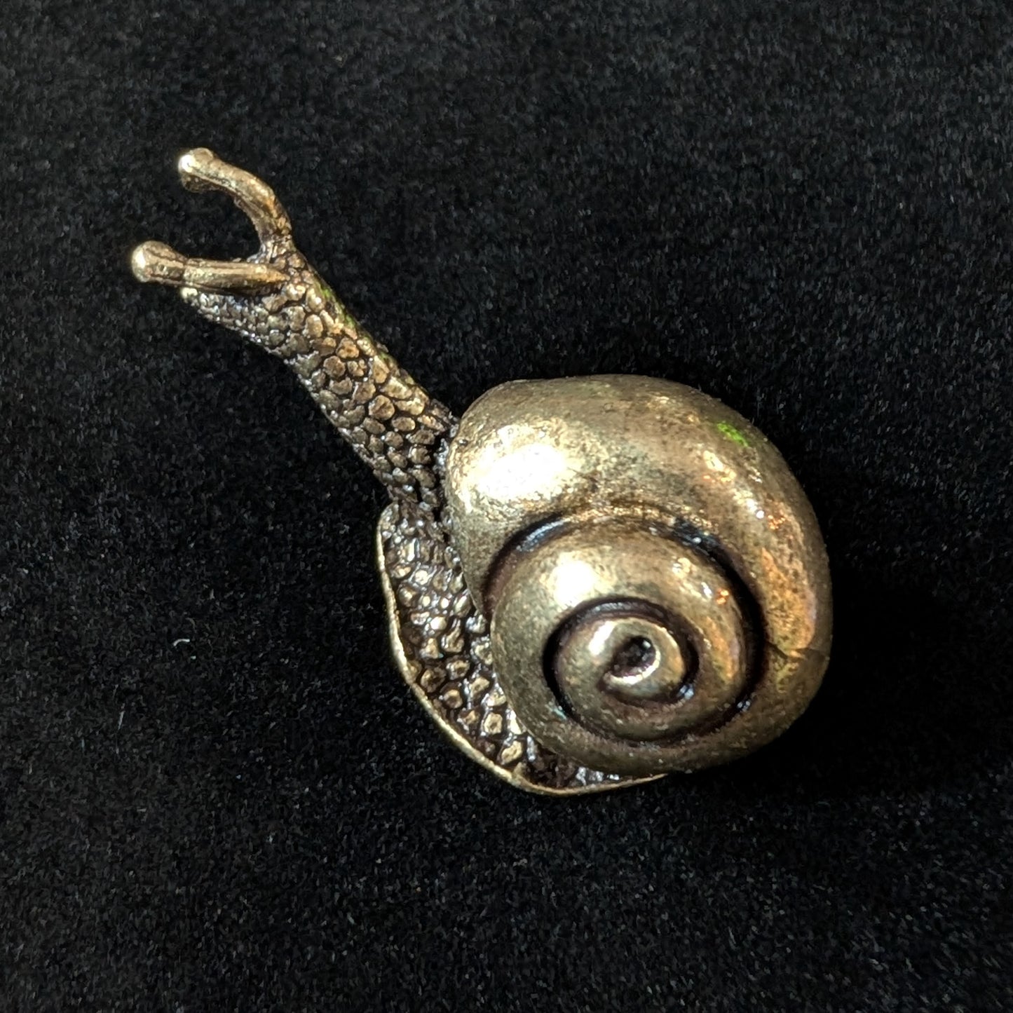 Brass Garden Snail, Large Shell
