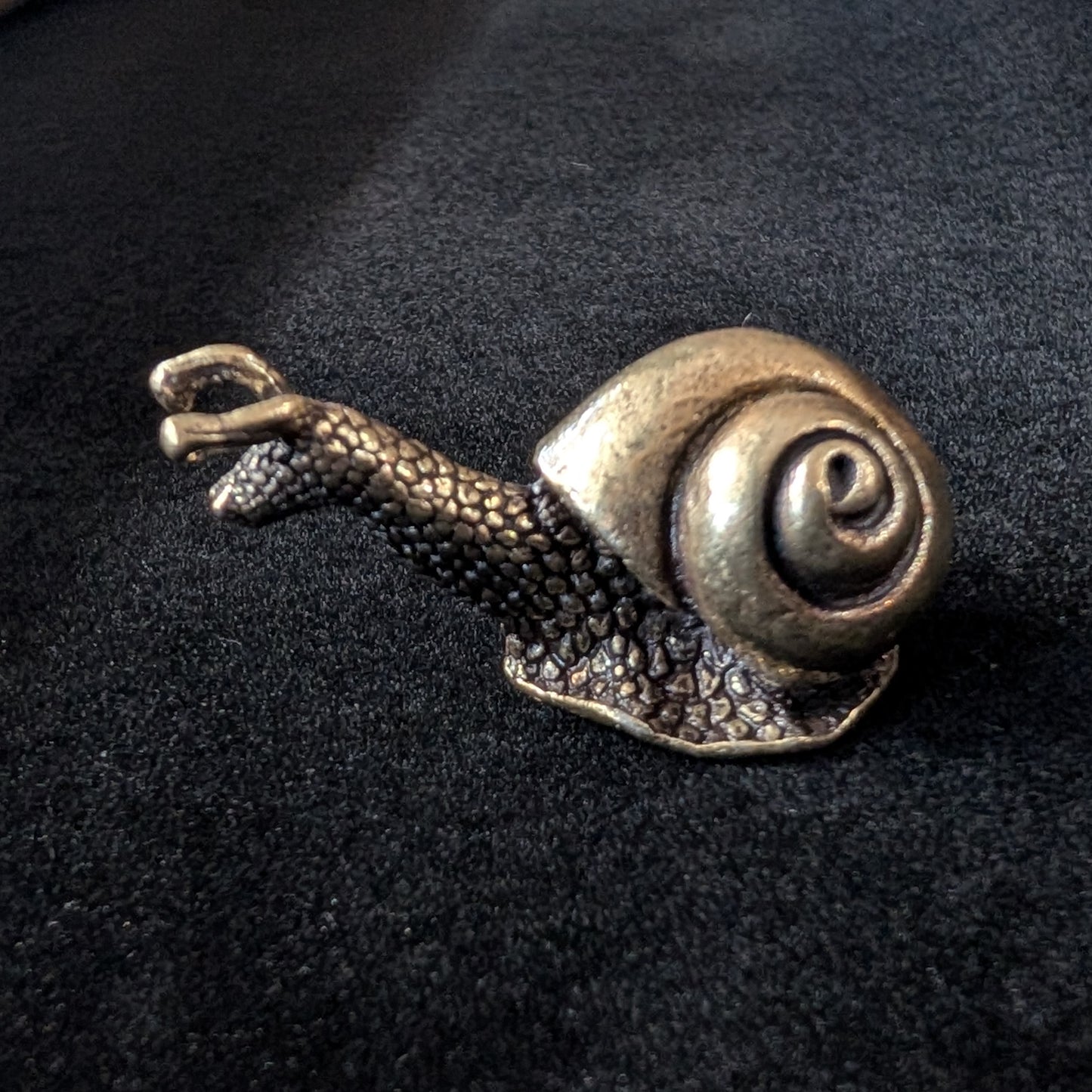 Brass Garden Snail, Large Shell